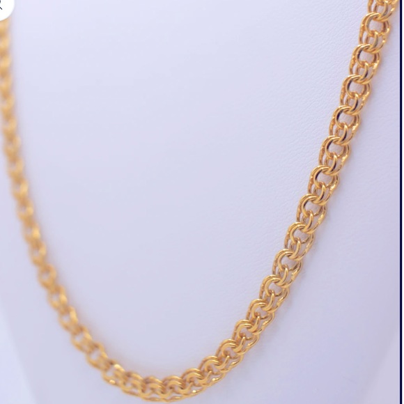 12K - Unisex - Handmade Spanish link chain - Picture 3 of 3